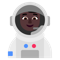 Woman Astronaut- Dark Skin Tone emoji on Microsoft
